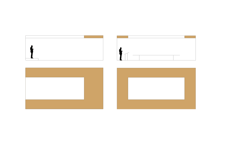 Verteilung von Schallabsorptionsflächen